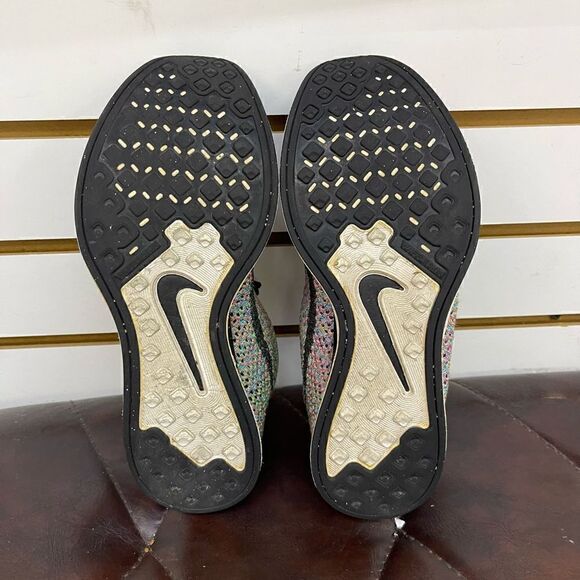 Nike Flyknit Racer Multicolor 526628-304 Rainbow Trainer Runner Men’s Size 6.5 - Picture 8 of 8